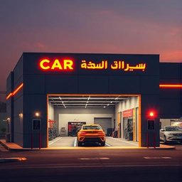 صورة لمركز خدمة إطارات تابع لدعسه من الخارج